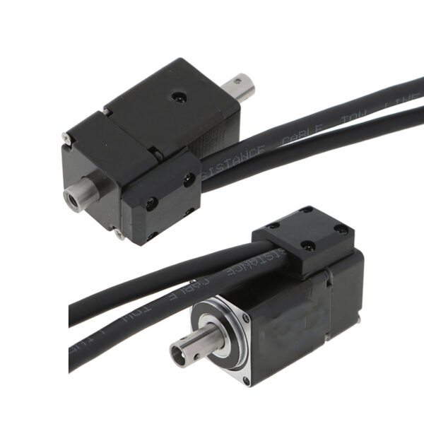 Side Profile of NEMA 17 Hollow Shaft Stepper Motor Side view of NEMA 17 closed loop hollow shaft stepper motor dimensions.