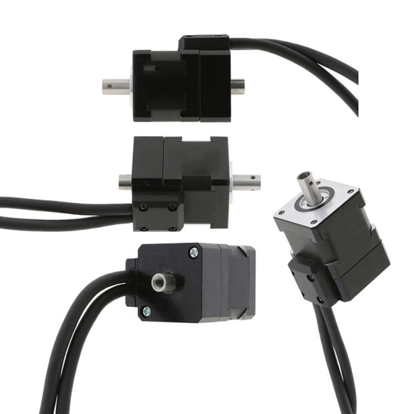 Motor with 3-meter Cable Demonstration NEMA 14 stepper motor with 3-meter encoder cable length demonstration