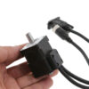 Closed-Loop Hollow Shaft Stepper Motor Side View with Dimensions Side view of hollow shaft stepper motor with dimensions