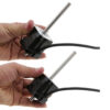 Close-up of Motor Housing and Cooling Fins Stepper motor housing cooling fins