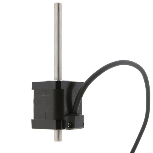 42mm NEMA17 Hollow Shaft Stepper Motor – Dual Shaft 83mm Extended Shaft NEMA17 hollow shaft stepper motor with dual shaft 83mm M5 thread