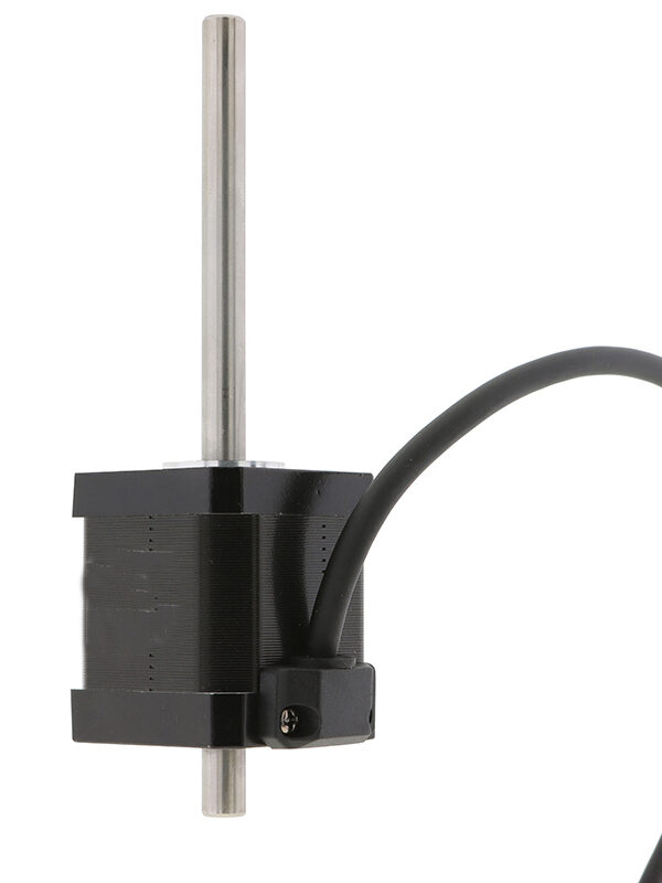 42mm NEMA17 Hollow Shaft Stepper Motor – Dual Shaft 83mm Extended Shaft NEMA17 hollow shaft stepper motor with dual shaft 83mm M5 thread