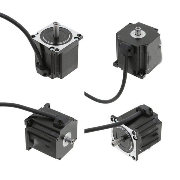 57-56mm Hollow Shaft Stepper Motor - High Torque Precision Movement 57-56mm hollow shaft stepper motor with through-shaft design for robotics and automation applications