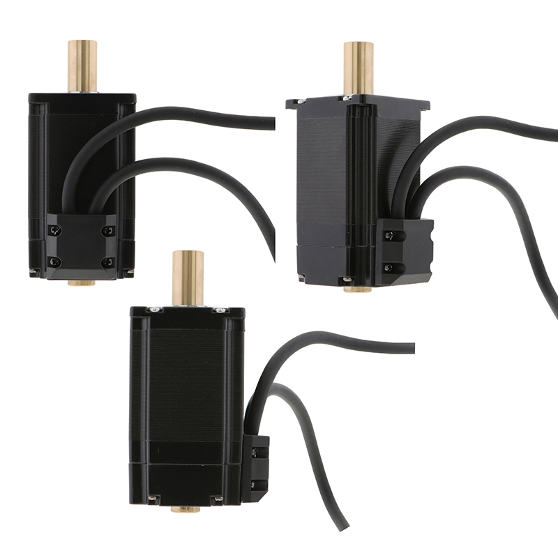 57mm Closed-Loop Dual-Shaft Hollow Stepper Motor | 1000-line Encoder