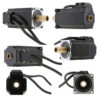 Motor Front View with Dual Shaft Design 57mm dual-shaft hollow stepper motor front view