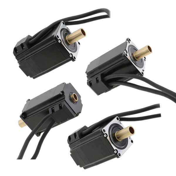 Custom Shaft Options Display 57mm Closed-Loop Dual-Shaft Hollow Stepper Motor with 1000-line Optical Encoder