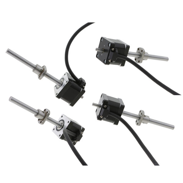 Stepper Motor Linear Actuator with 100mm Stroke Stepper linear actuator motor with 100mm ball screw stroke