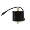 Rear Shaft View of Hollow Shaft Stepper Motor NEMA34 dual shaft stepper motor rear hollow shaft