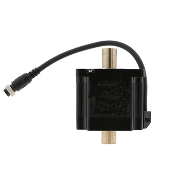 Rear Shaft View of Hollow Shaft Stepper Motor NEMA34 dual shaft stepper motor rear hollow shaft