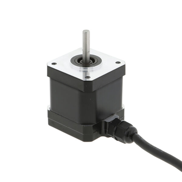 IP65 Waterproof Nema 17 Stepper Motor – Front and Side View IP65 Waterproof Nema 17 Stepper Motor 2.0A 0.45Nm waterproof stepper motor