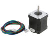 NEMA 17 Stepper Motor with Connector – Stepper Motor Wiring Diagram and Dimensions nema 17 stepper motor with connector wiring diagram 2 phase 1.8 degree
