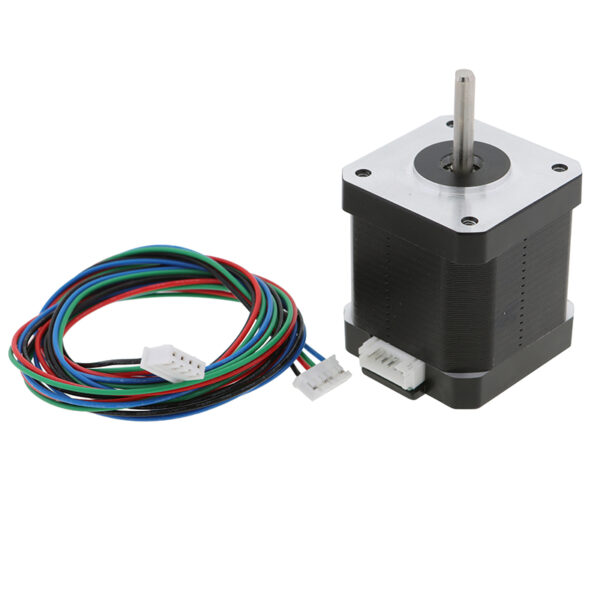 NEMA 17 Stepper Motor with Connector – Stepper Motor Wiring Diagram and Dimensions nema 17 stepper motor with connector wiring diagram 2 phase 1.8 degree