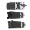 NEMA 17 Integrated Stepper Motor – Front View front view of NEMA 17 hybrid stepper motor with gearbox
