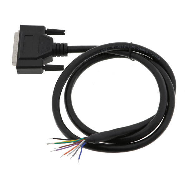 Motor Encoder Cable Installed on Stepper Motor Encoder cable connected to NEMA 17 stepper motor