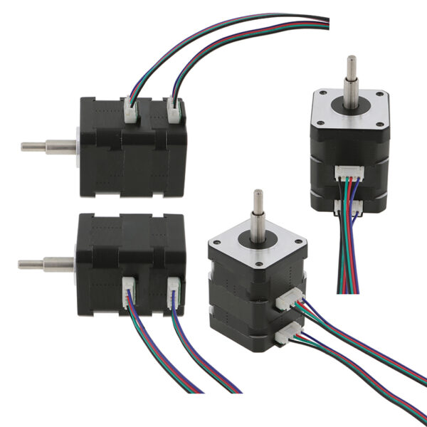 Customizable NEMA 17 Dual Shaft Stepper Motor Shaft Options High-Torque NEMA 17 Dual Shaft Stepper Motor Assembly 0.25Nm + 0.17Nm | Parallel Dual-Stator Stepper Motor for Precision Automation