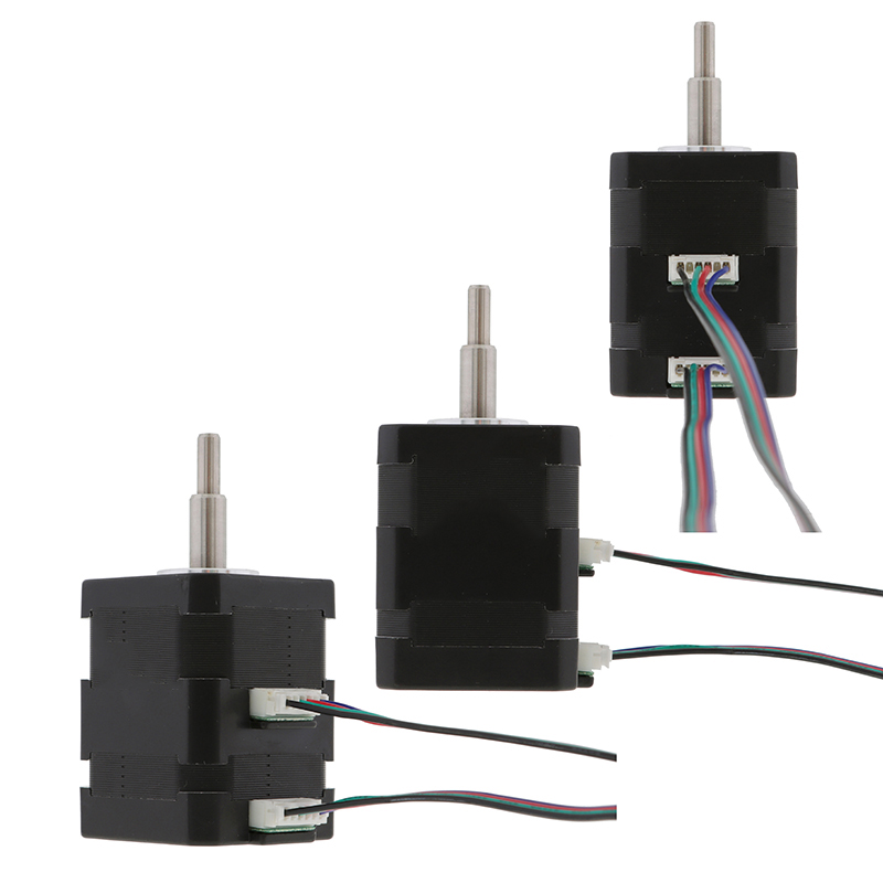 High Torque NEMA 17 Dual Shaft Stepper Motors Assembly | Parallel Dual ...