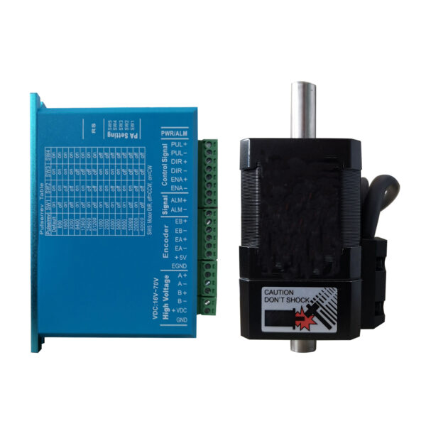 NEMA 17 Double Axis Closed Loop Hollow Shaft Motor with Encoder NEMA 17 closed loop hollow shaft stepper motor with encoder