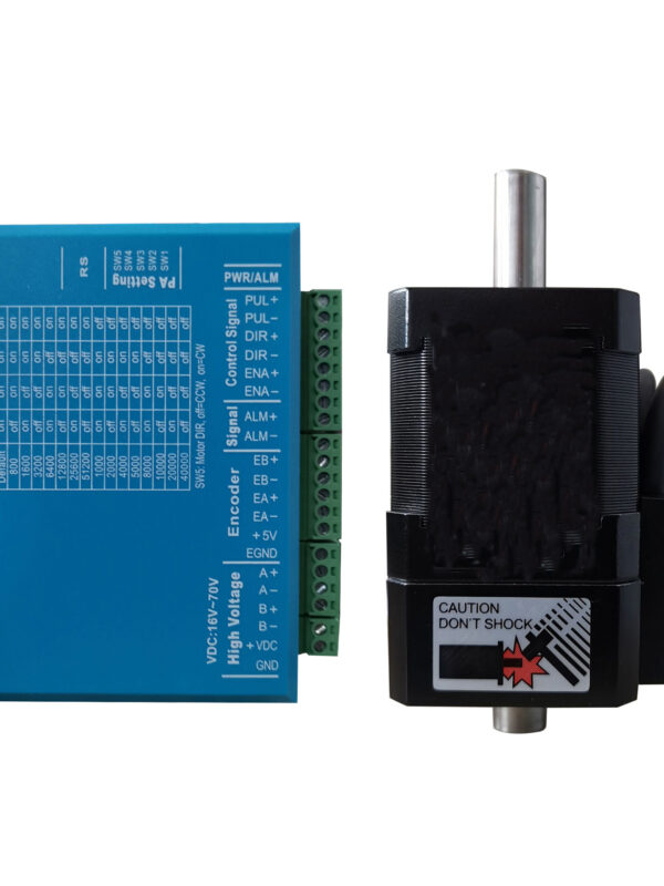 NEMA 17 Double Axis Closed Loop Hollow Shaft Motor with Encoder NEMA 17 closed loop hollow shaft stepper motor with encoder