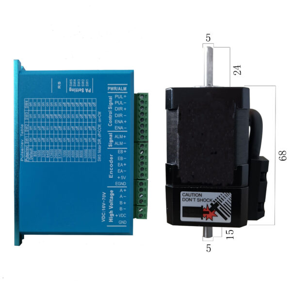 NEMA 17 Double Axis Encoder Stepper Motor – 42mm, 1.8° Step Angle Encoder Wiring Diagram nema 17 stepper motor datasheet encoder wiring diagram