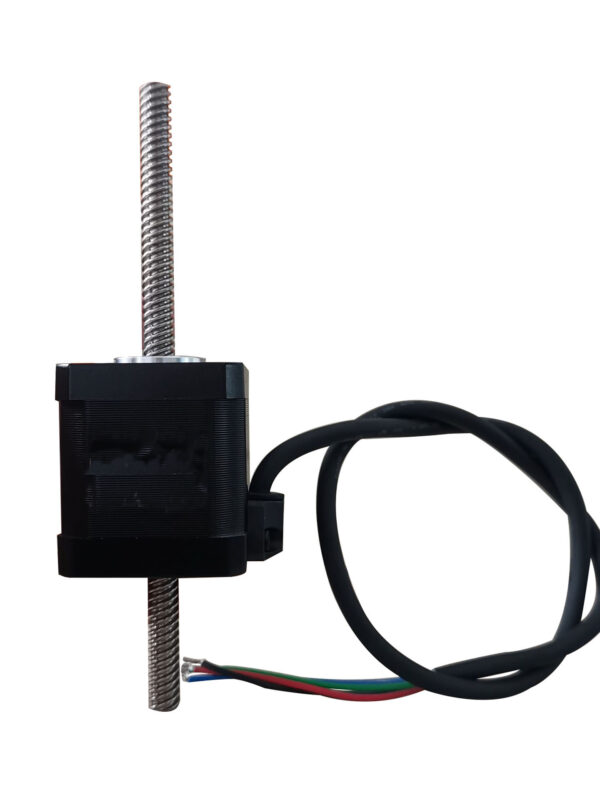 NEMA 17 High Precision Through Linear Screw Stepper Motor 42mm DC12-36V 1.8DEG 0.45Nm 8mm Lead Screw,Linear Screw Length Customized (3) NEMA 17 linear stepper motor with ACME lead screw for linear motion