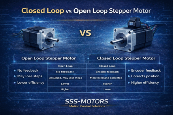 Closed Loop vs Open Loop Stepper Motor: Differences and Applications