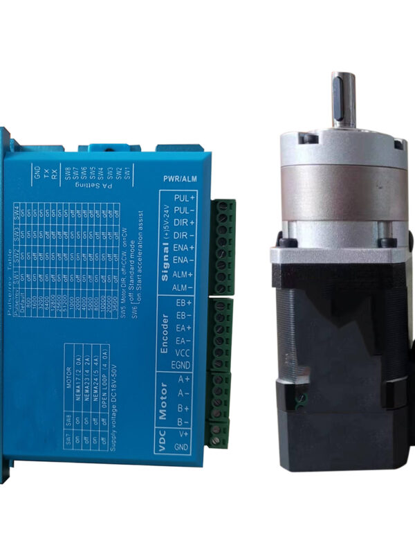 NEMA 17 Closed-Loop Stepper Motor with Planetary Speed Reducer Gearbox and Encoder NEMA 17 stepper motor with planetary speed reducer gearbox and encoder