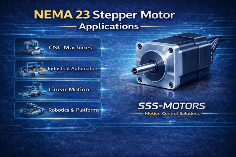 NEMA 23 stepper motor applications in CNC machines, industrial automation and linear motion
