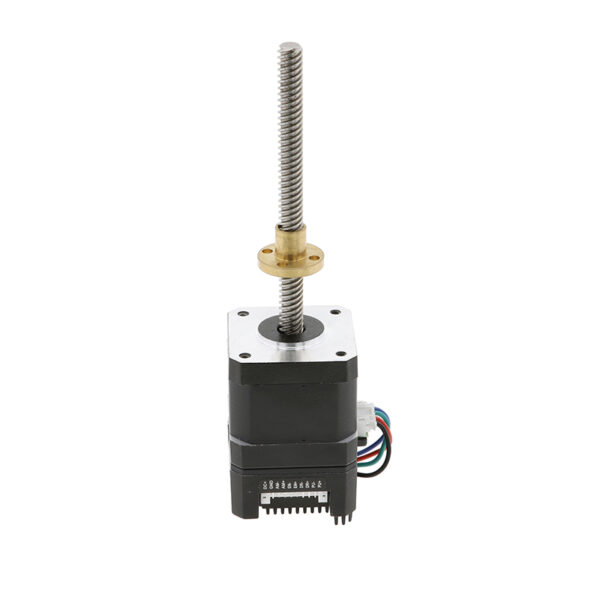 NEMA 42-40 Stepper Motor Front View NEMA 17 42-40mm Closed-loop Stepper Motor Linear Actuators with T8*8 Lead Screw, 100mm, 1.8° Step Angle