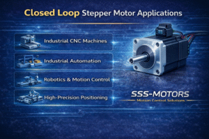 Closed loop stepper motor applications in CNC machines, industrial automation and precision positioning
