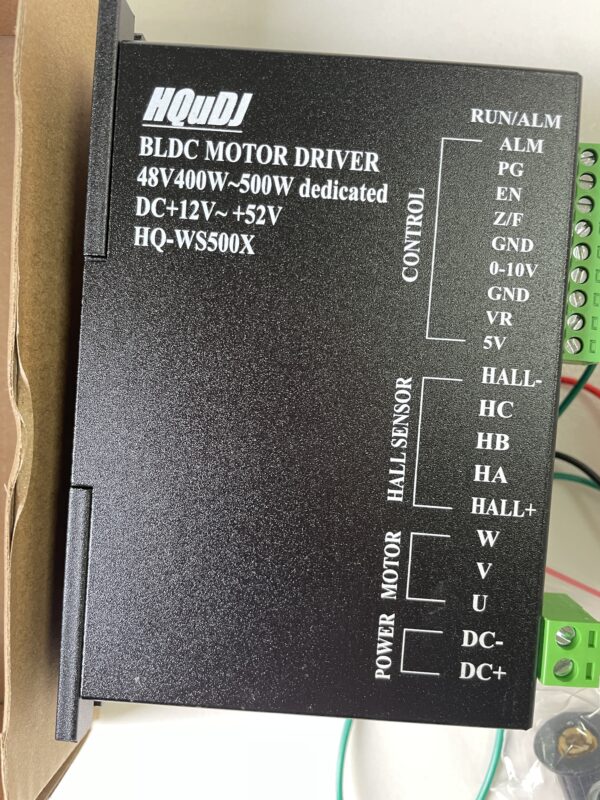 Brushless CNC Spindle Motor with Driver 400W brushless cnc spindle motor with HQ-WS500X driver kit