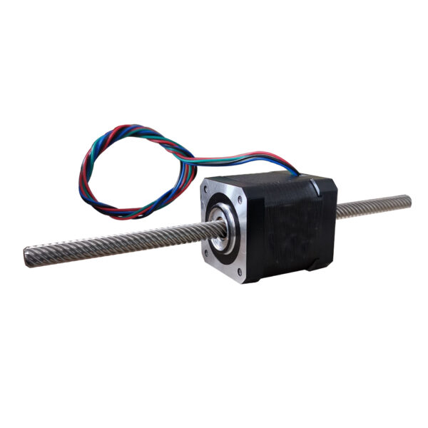 Stepper Motor Linear Actuator Wiring Diagram Linear Motor NEMA 17 Through Type Lead Screw Stepper Motor 1.68A 0.45Nm Custom Screw Length
